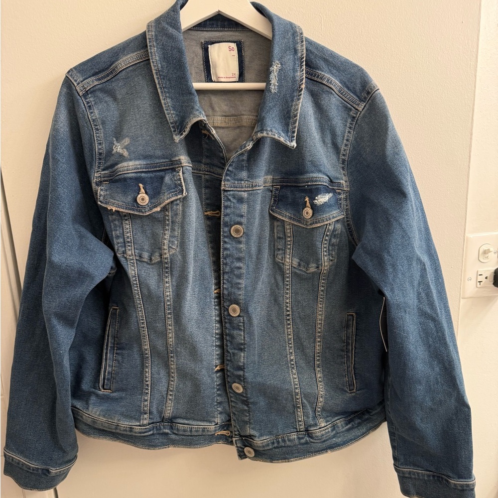 New/Unworn Jean Jacket/denim jacket women’s 2x